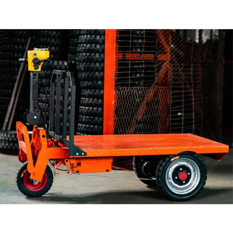 NQTF-ST009 Electric Three Wheel Flatbed Truck Stand on 2