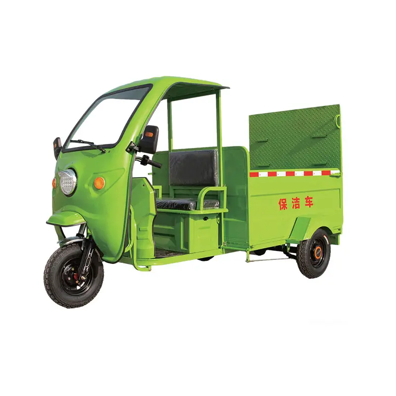 Four-Bucket Flatbed Electric Sanitation Vehicle (Canopy Version)